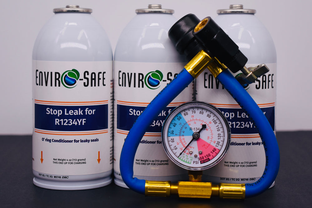 Enviro-Safe StopLeak for R1234YF Systems – 3 Cans × 4 oz – A/C Seal Conditioner & Leak Preventer