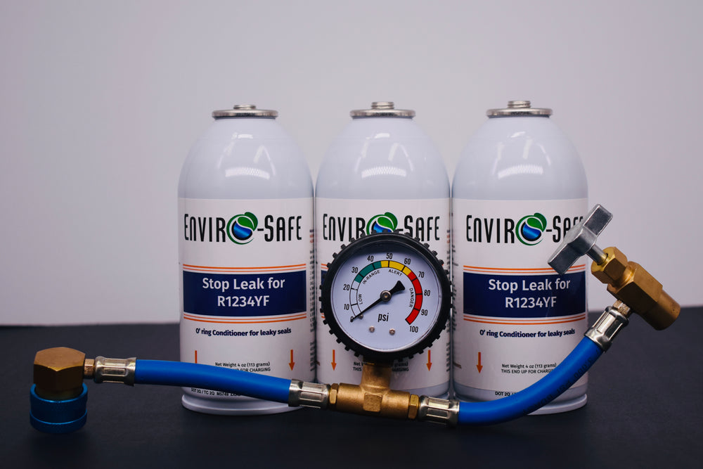 Enviro-Safe StopLeak for R1234YF Systems – 3 Cans × 4 oz – A/C Seal Conditioner & Leak Preventer