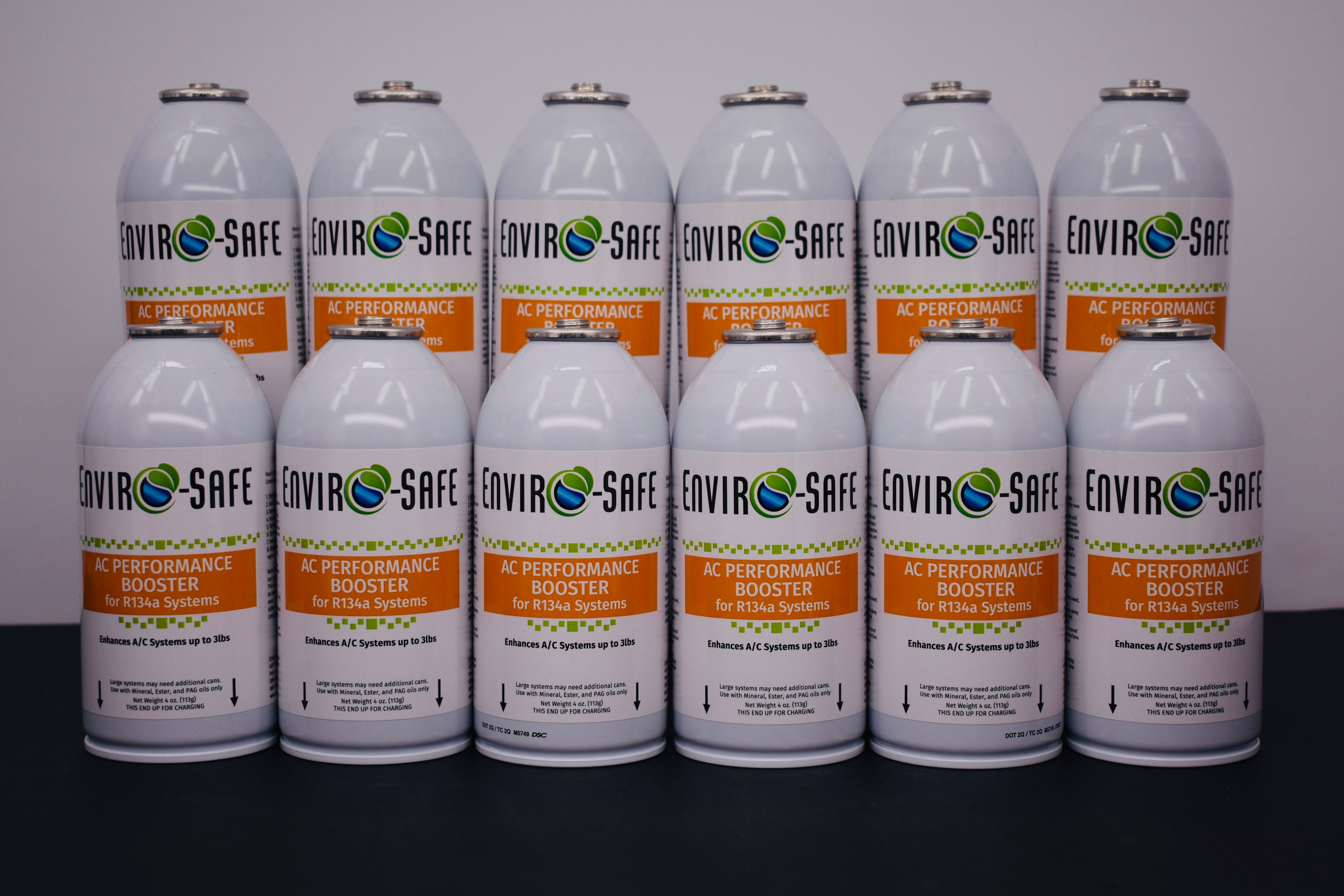 AC Performance Booster – 12 Can Pack – 4oz Can | R134a Style Top