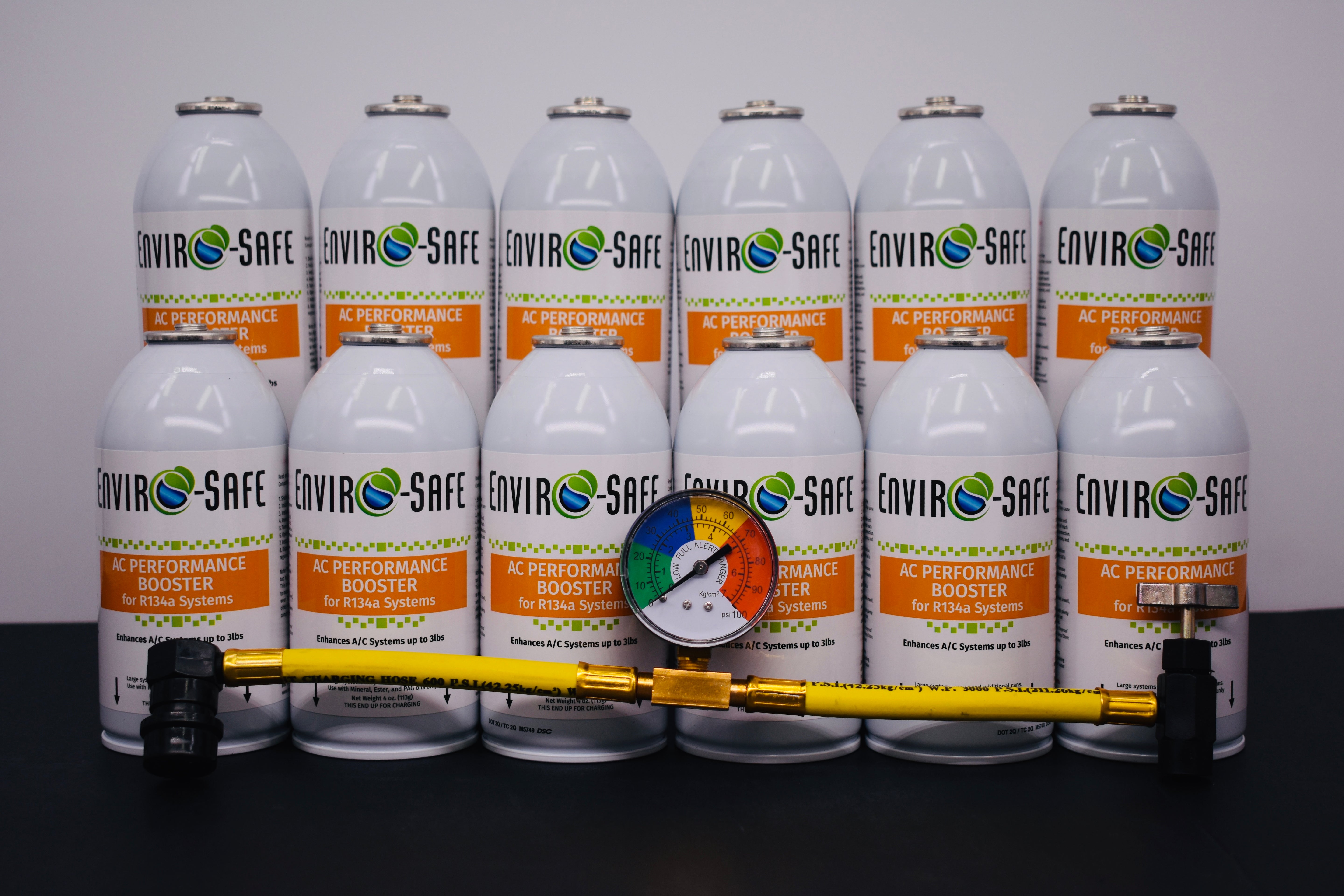 AC Performance Booster – 12 Can Pack – 4oz Can | R134a Style Top