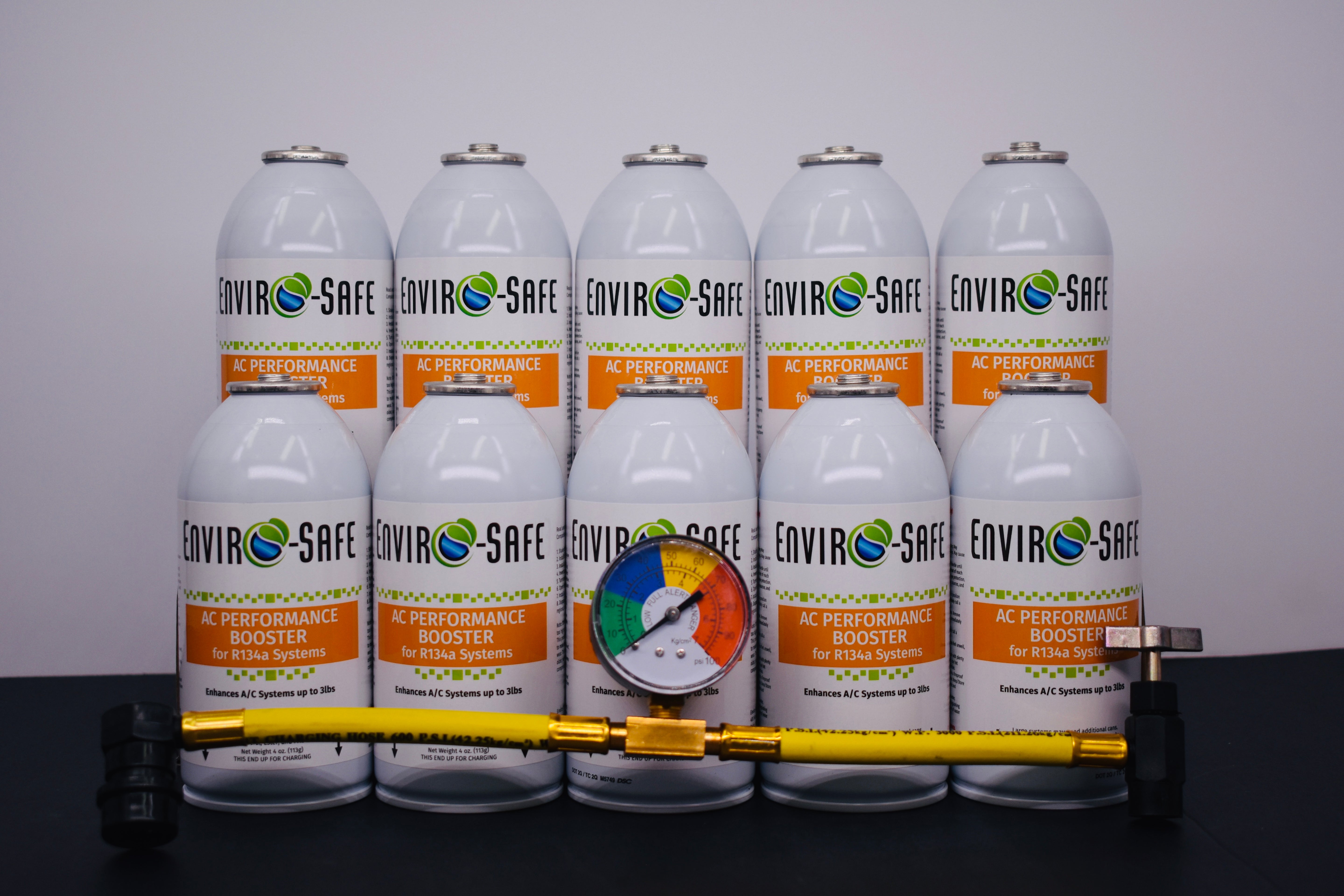 AC Performance Booster – 10 Can Pack – 4oz Can | R134a Style Top