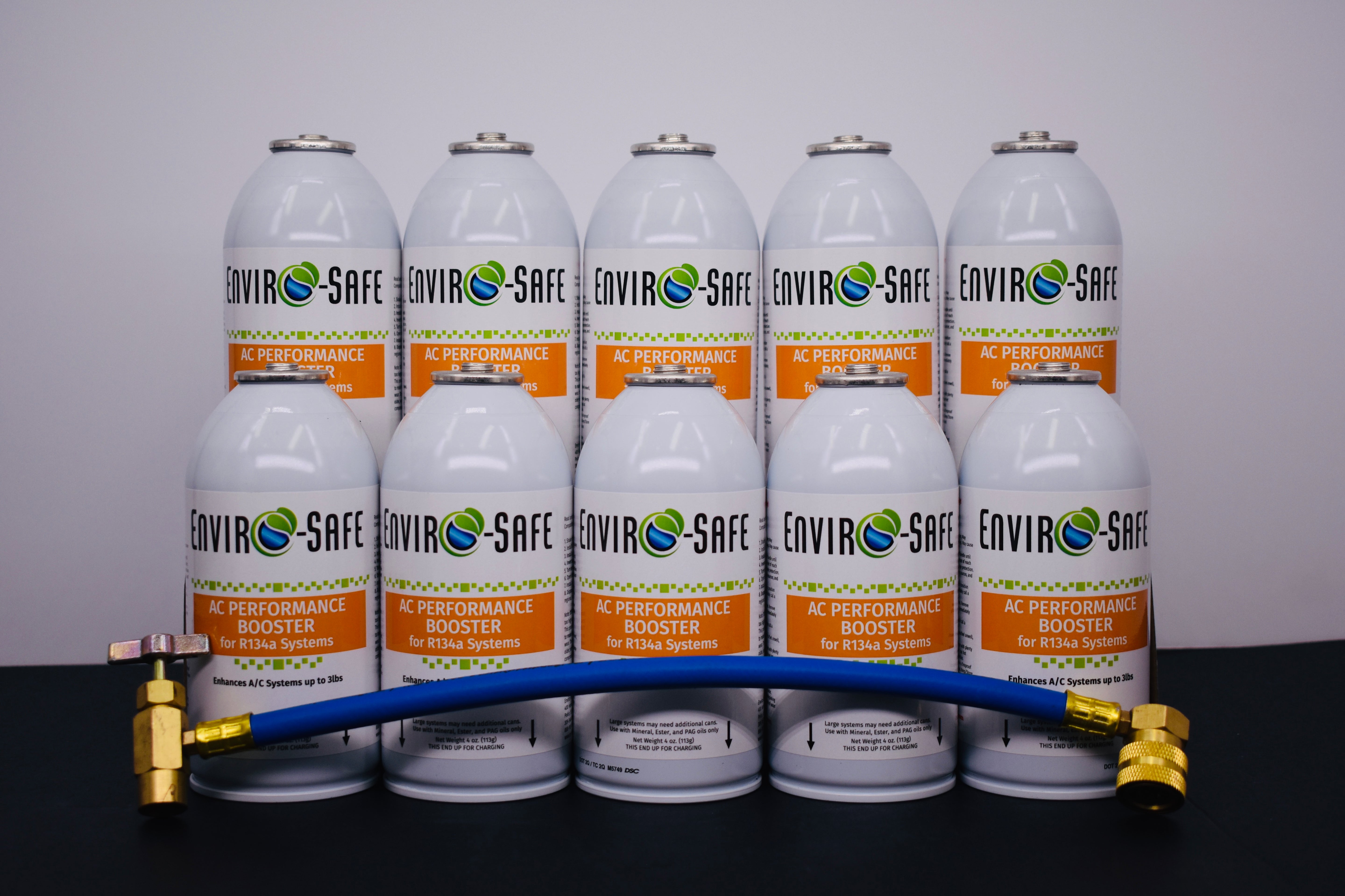 AC Performance Booster – 10 Can Pack – 4oz Can | R134a Style Top