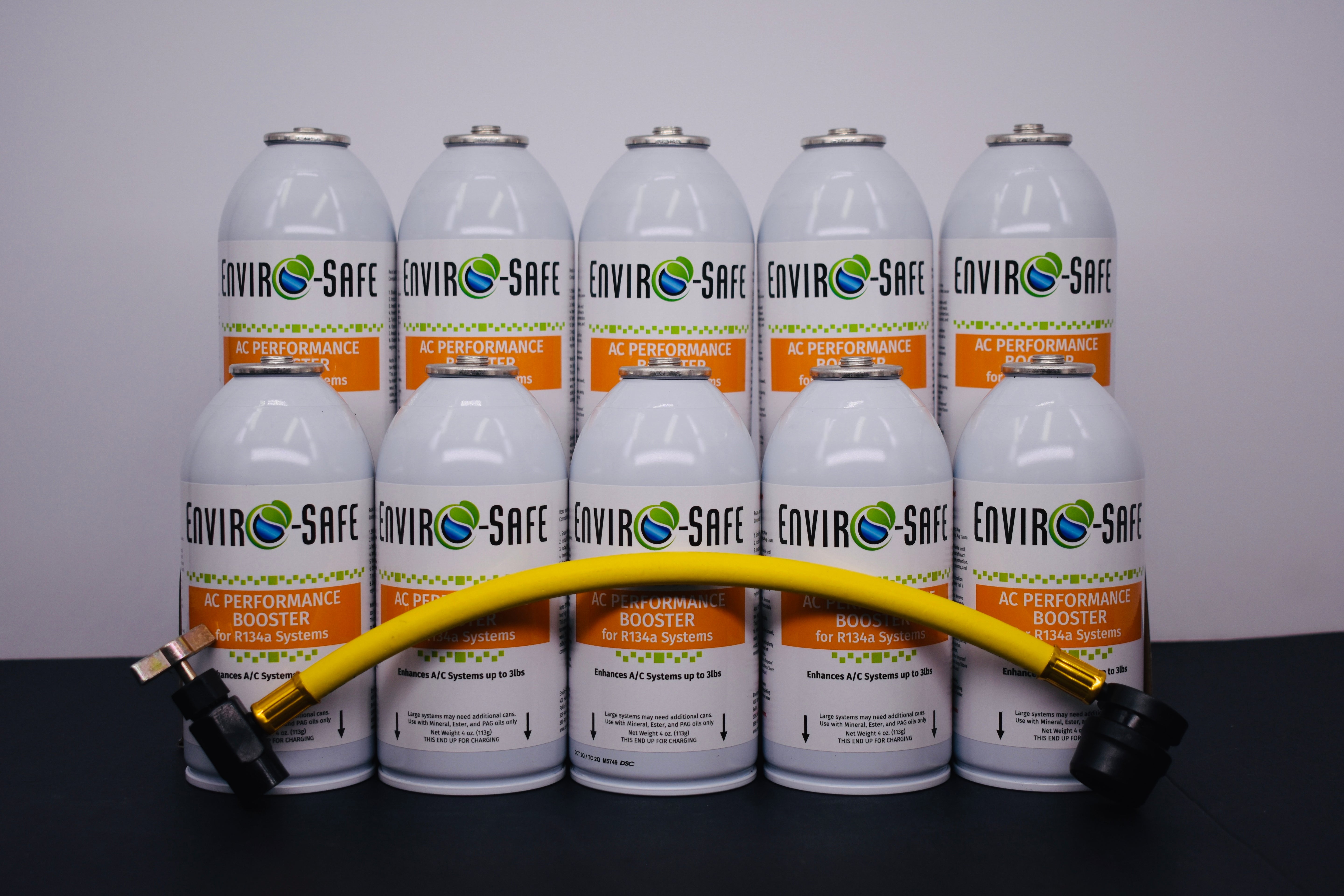 AC Performance Booster – 10 Can Pack – 4oz Can | R134a Style Top