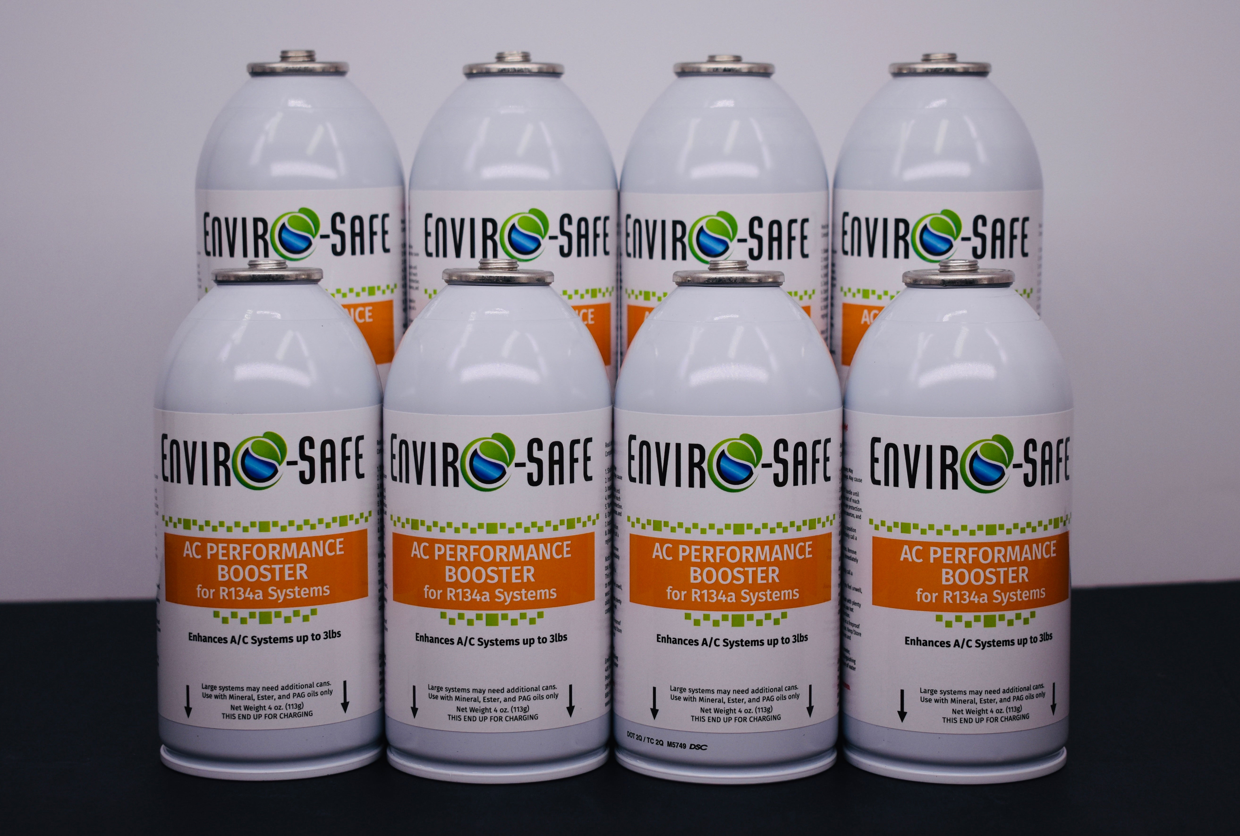 AC Performance Booster – 8 Can Pack – 4oz Can | R134a Style Top