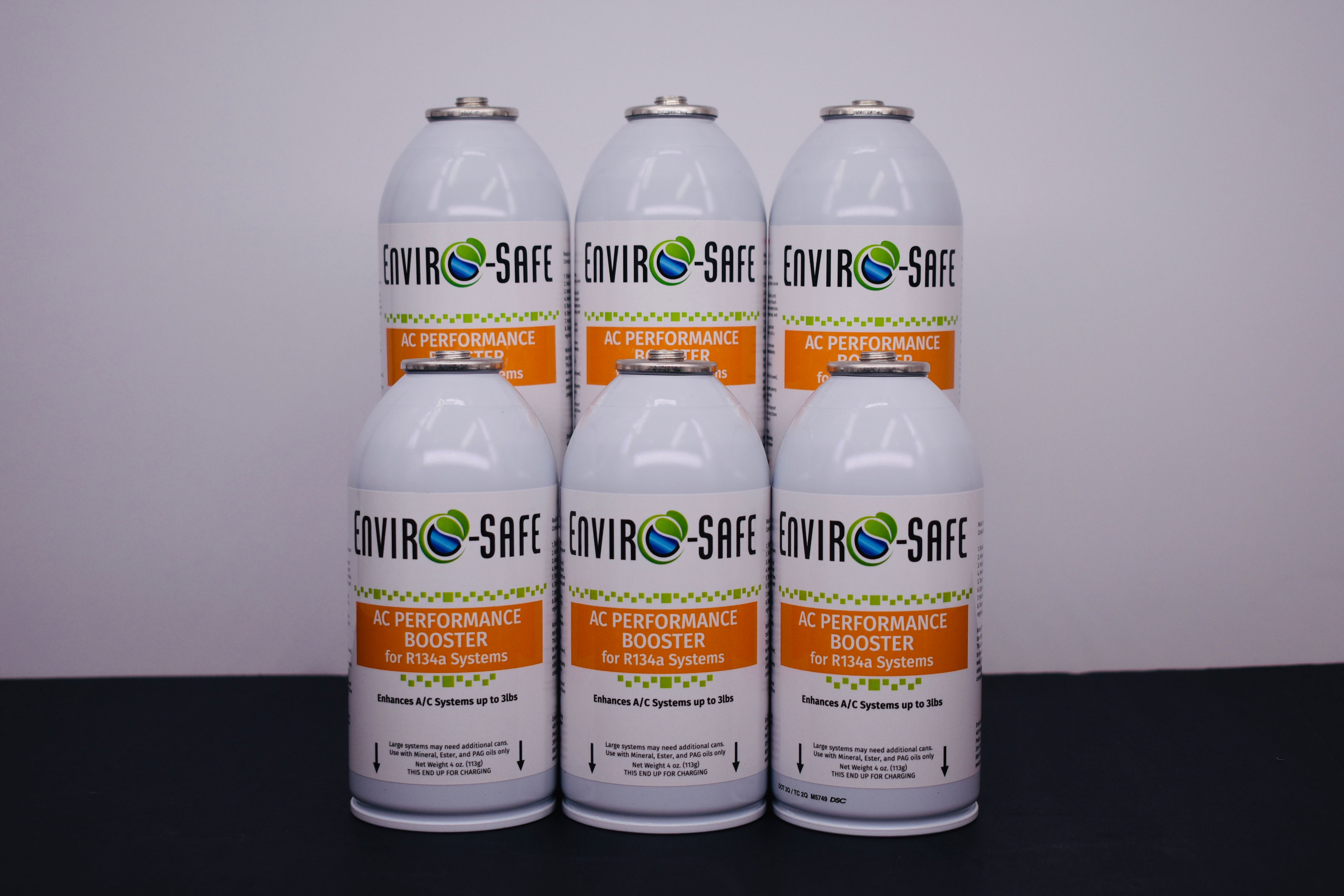 AC Performance Booster – 6 Can Pack – 4oz Can | R134a Style Top