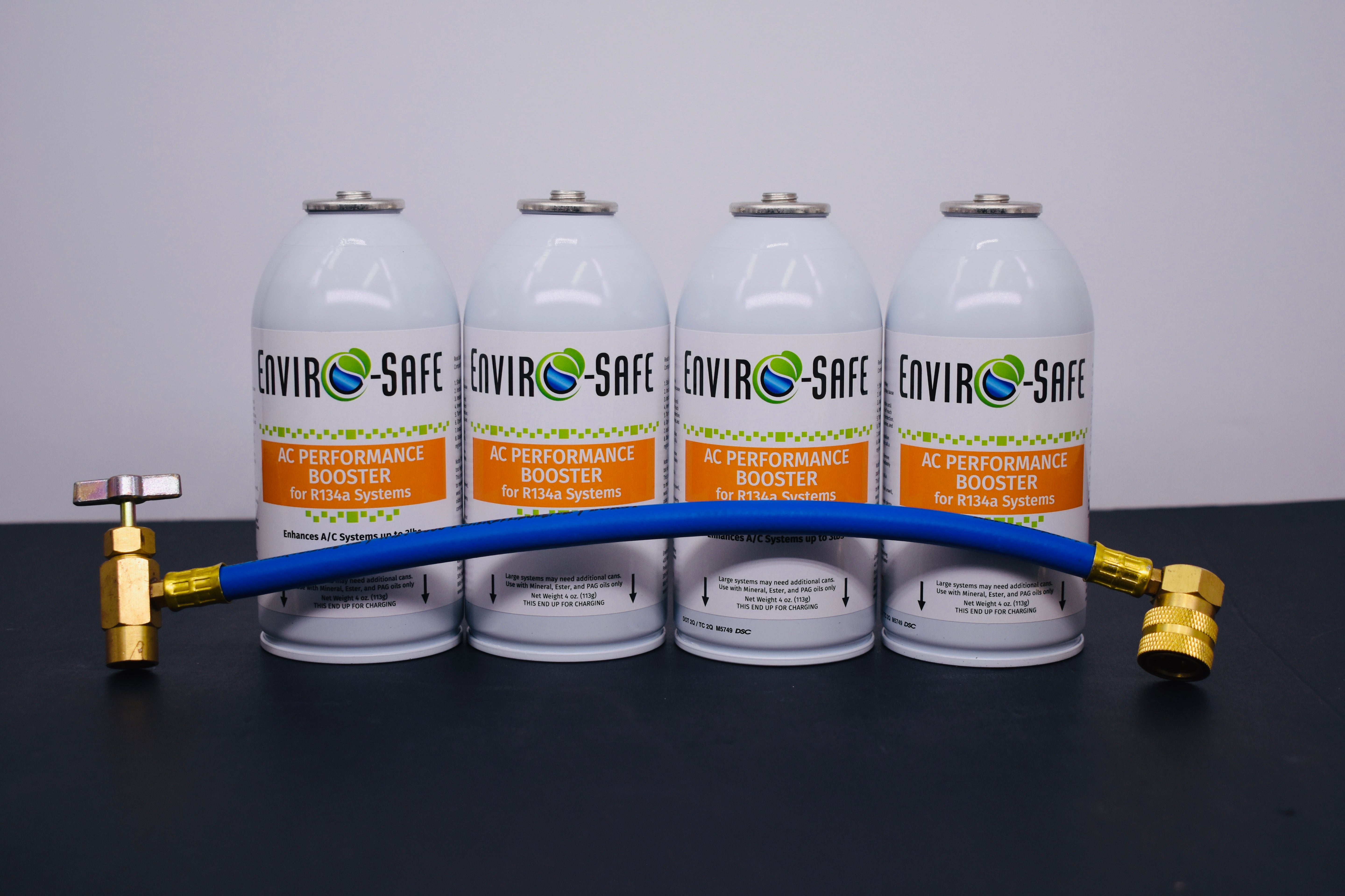 AC Performance Booster – 4 Can Pack – 4oz Can | R134a Style Top