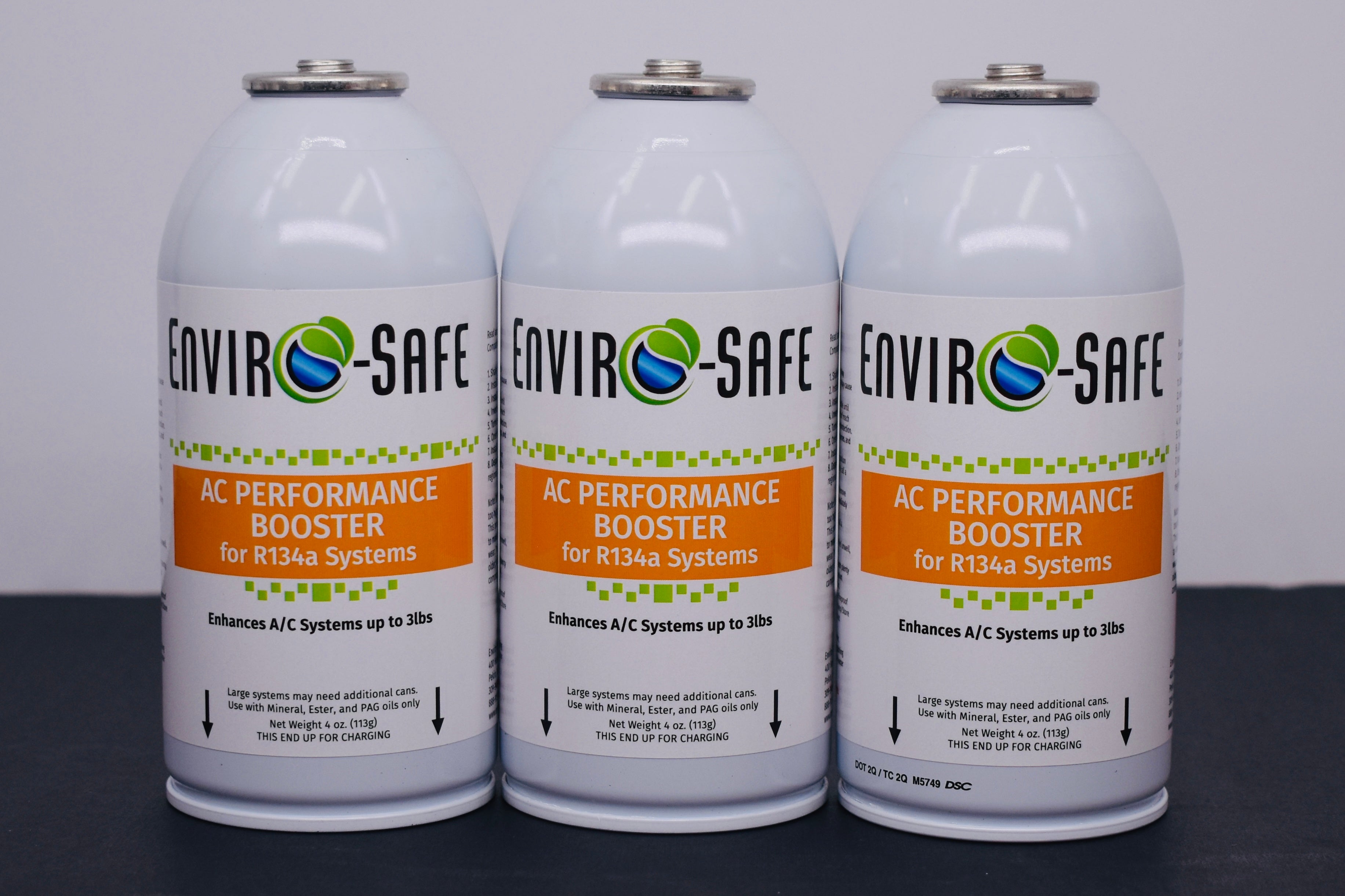 AC Performance Booster – 3 Can Pack – 4oz Can | R134a Style Top