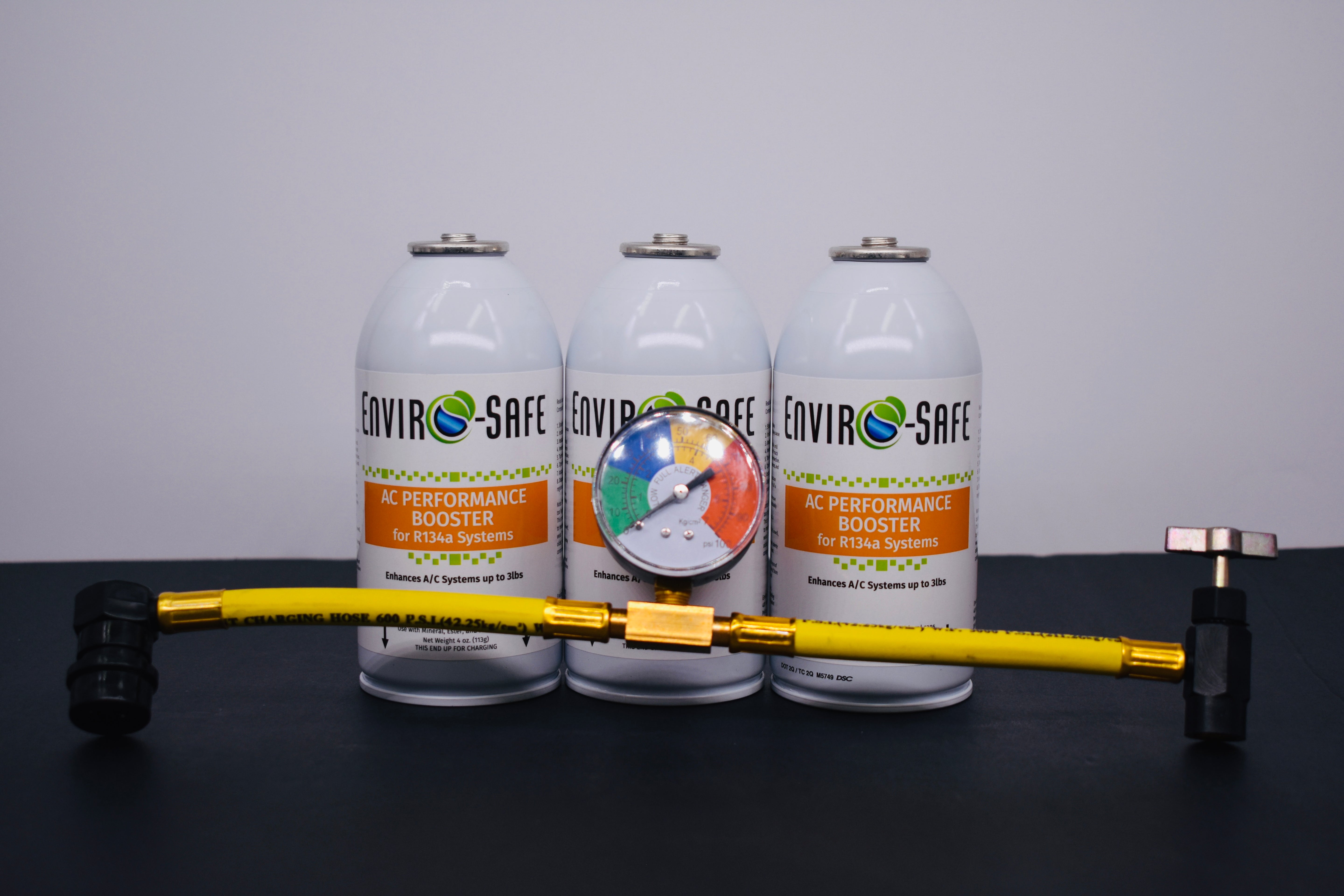 AC Performance Booster – 3 Can Pack – 4oz Can | R134a Style Top