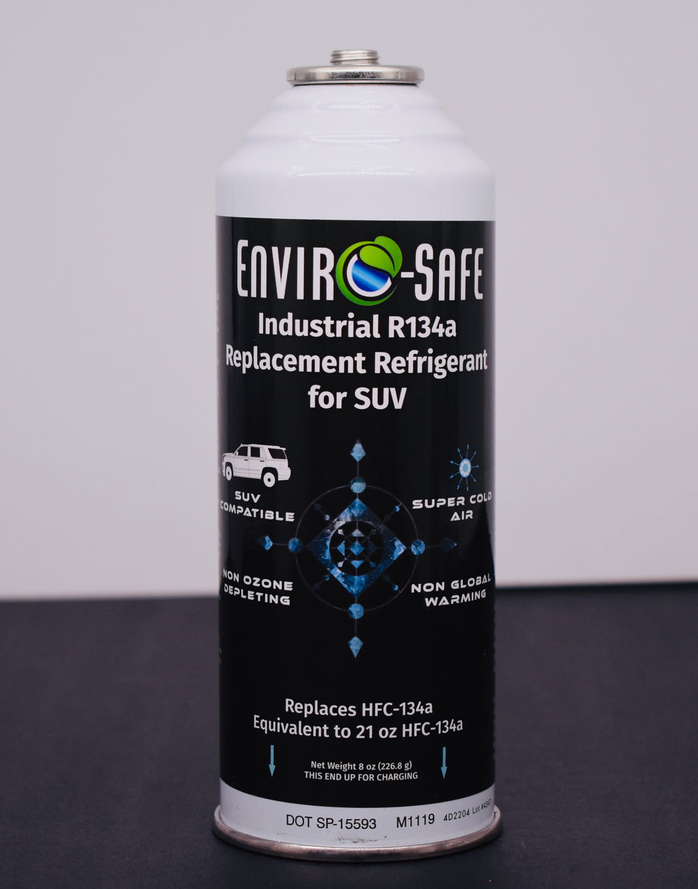 Industrial SUV 10 Cans x 8oz R134a Replacement | EPA Approved Hydrocarbon Refrigerant | For Large A/C Systems