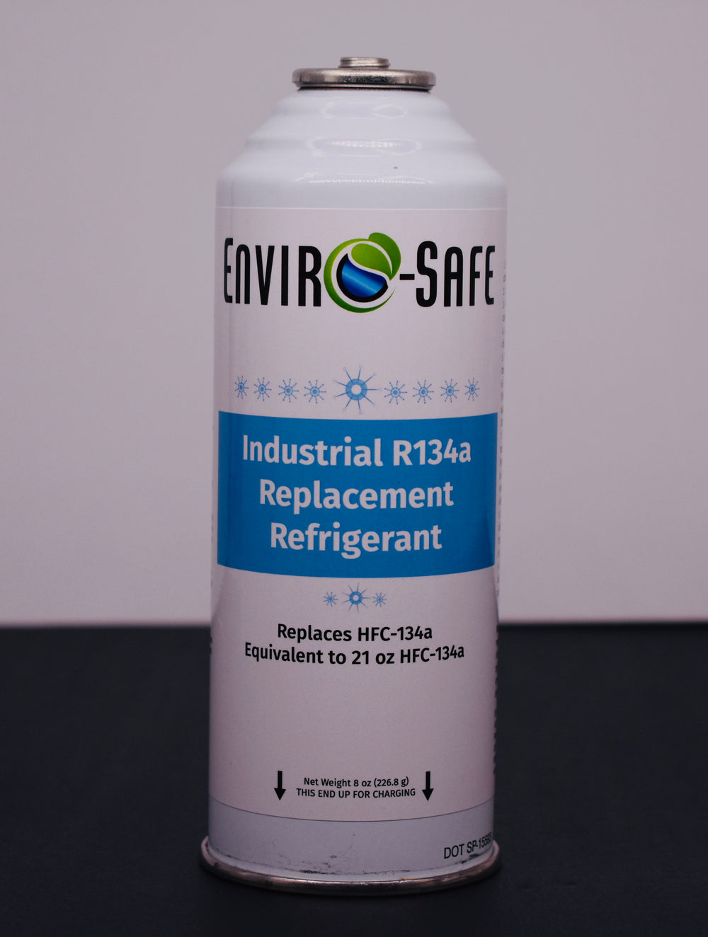 Industrial R134a Replacement Refrigerant 12 Cans × 8 oz | EPA-Approved Hydrocarbon | Colder Cooling Performance