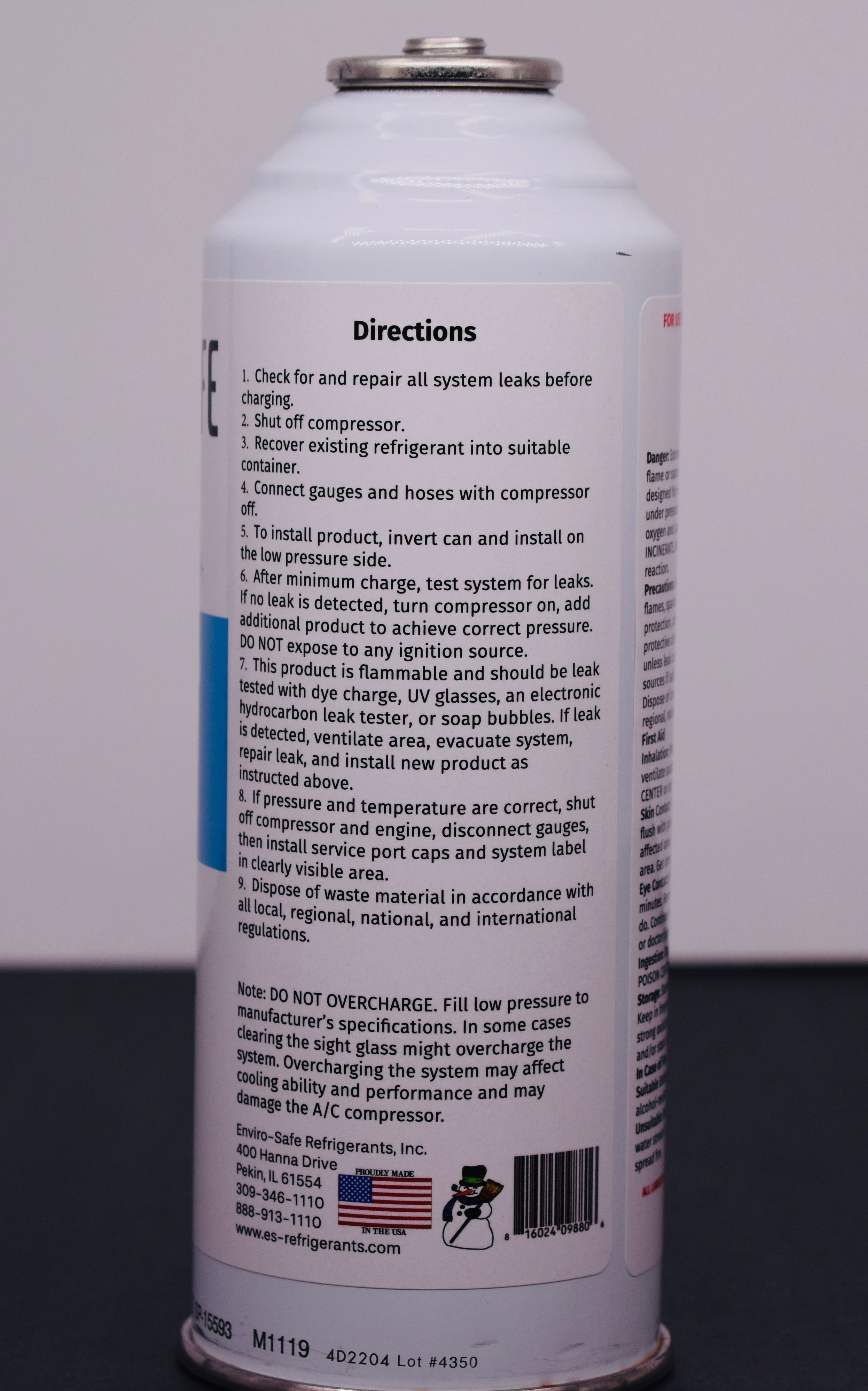 Industrial R134a Replacement Refrigerant 10 Cans × 8 oz | EPA-Approved Hydrocarbon | Colder Cooling Performance