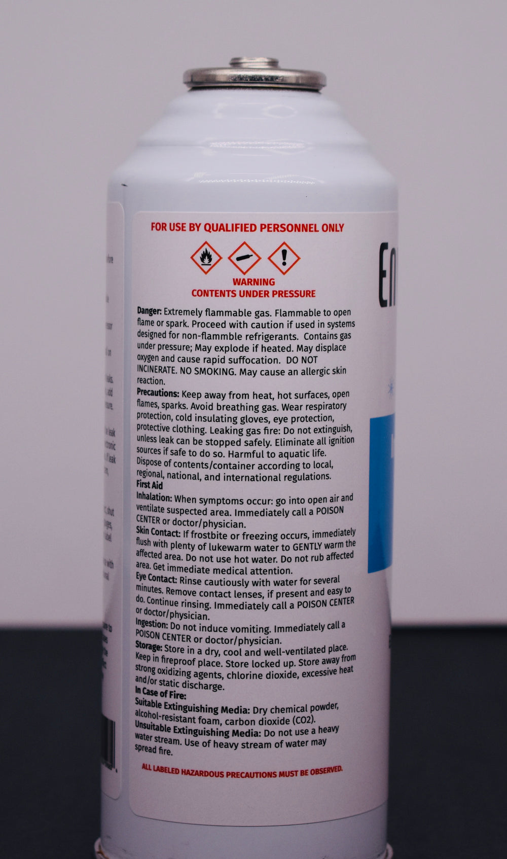 Industrial R134a Replacement Refrigerant 12 Cans × 8 oz | EPA-Approved Hydrocarbon | Colder Cooling Performance