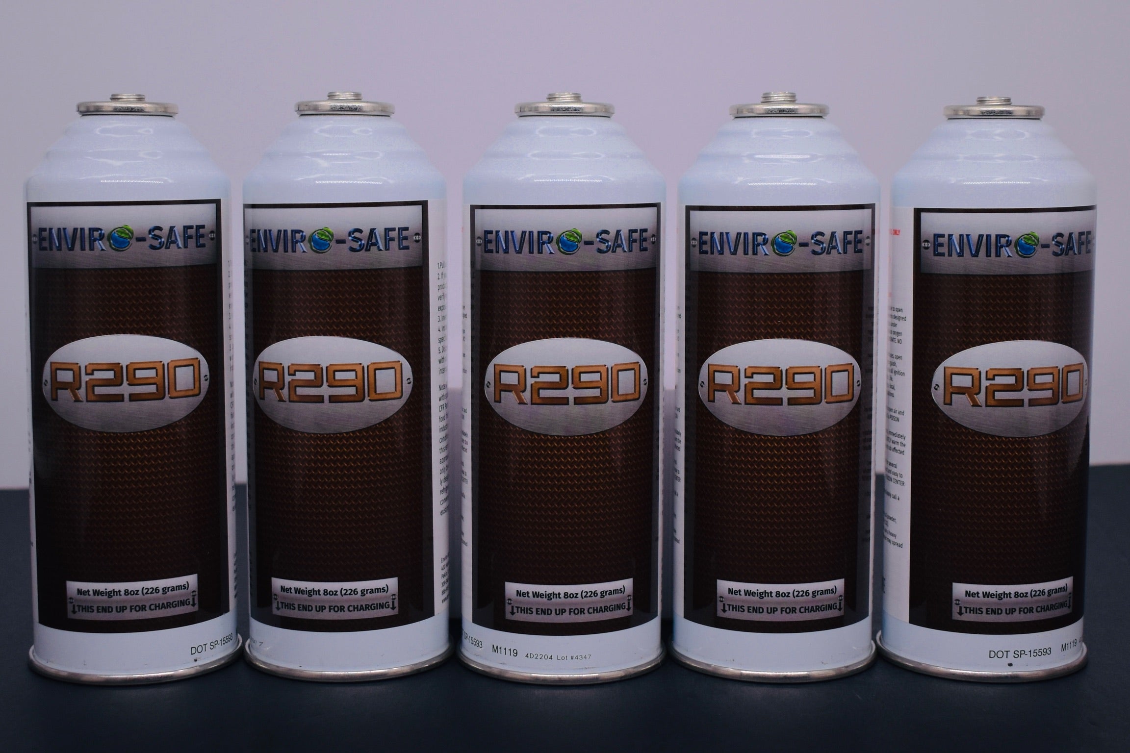 R290 Refrigerant – 8oz Can with Piercing Valve | 5-Can Pack | EPA Approved Hydrocarbon