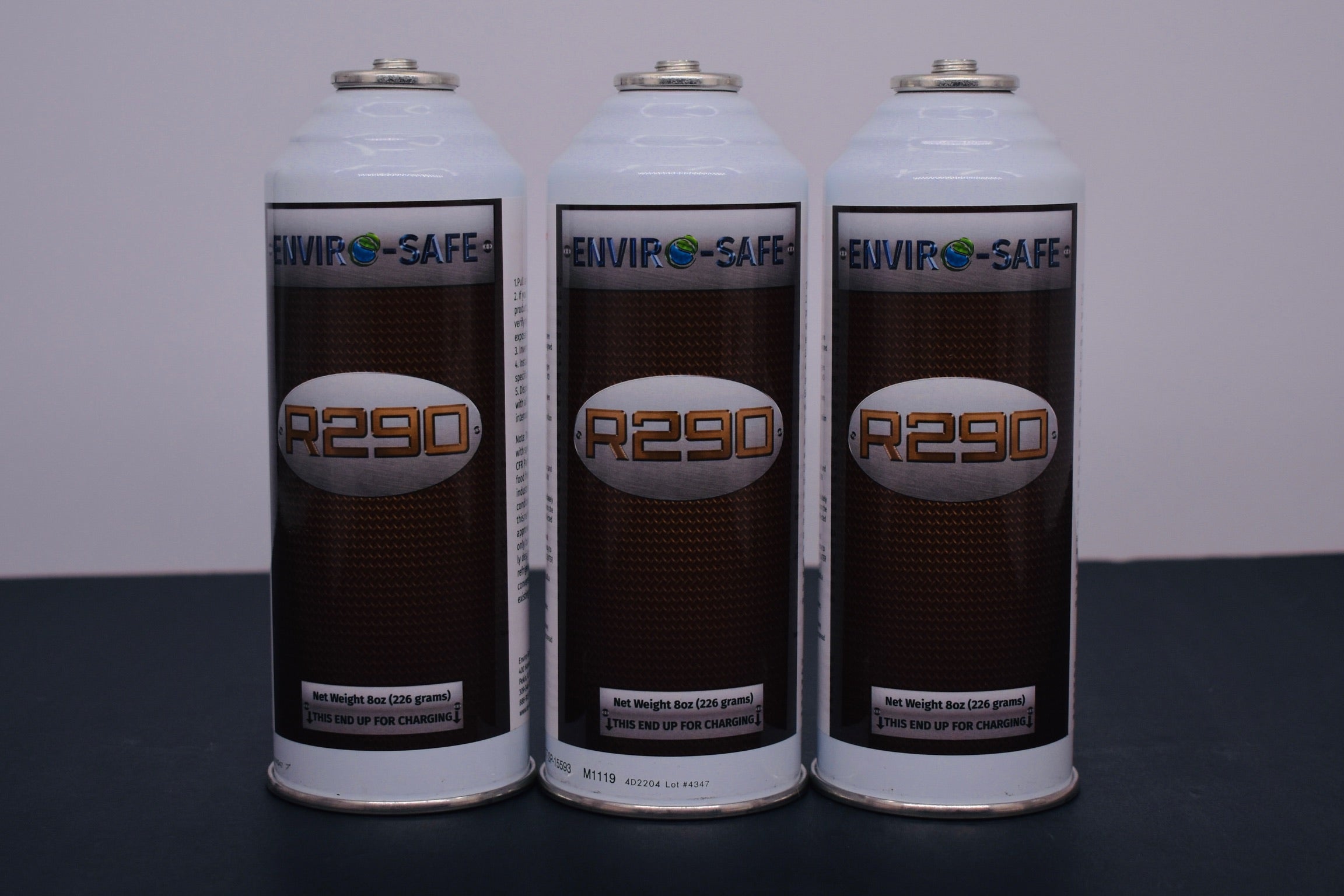 R290 Refrigerant – 8oz Can with Piercing Valve | 3-Can Pack | EPA Approved Hydrocarbon