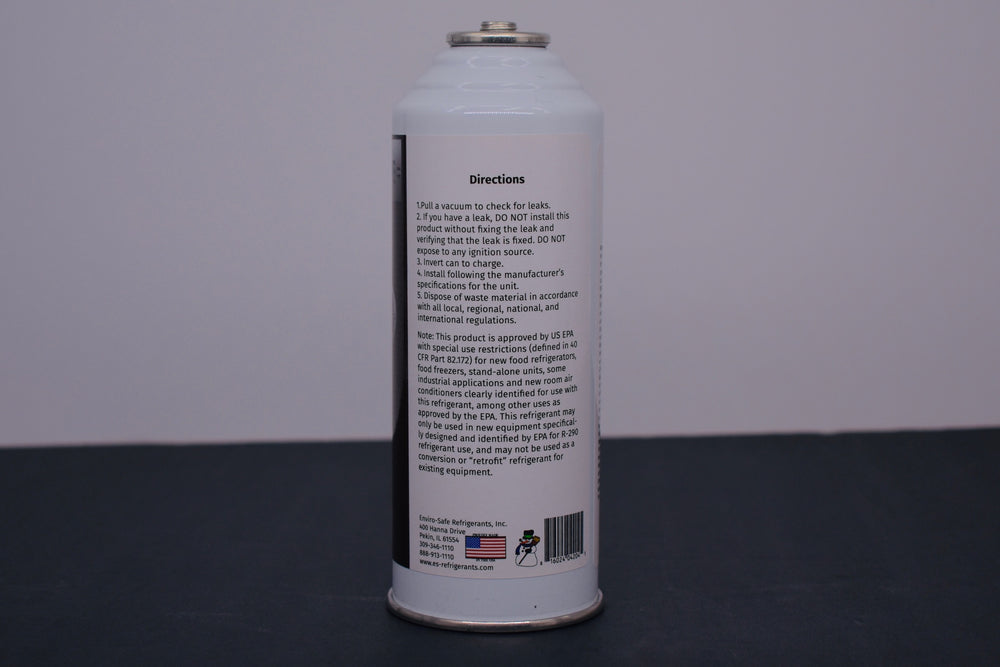 R290 Refrigerant – 8oz Can with Piercing Valve | 12-Can Pack | EPA Approved Hydrocarbon
