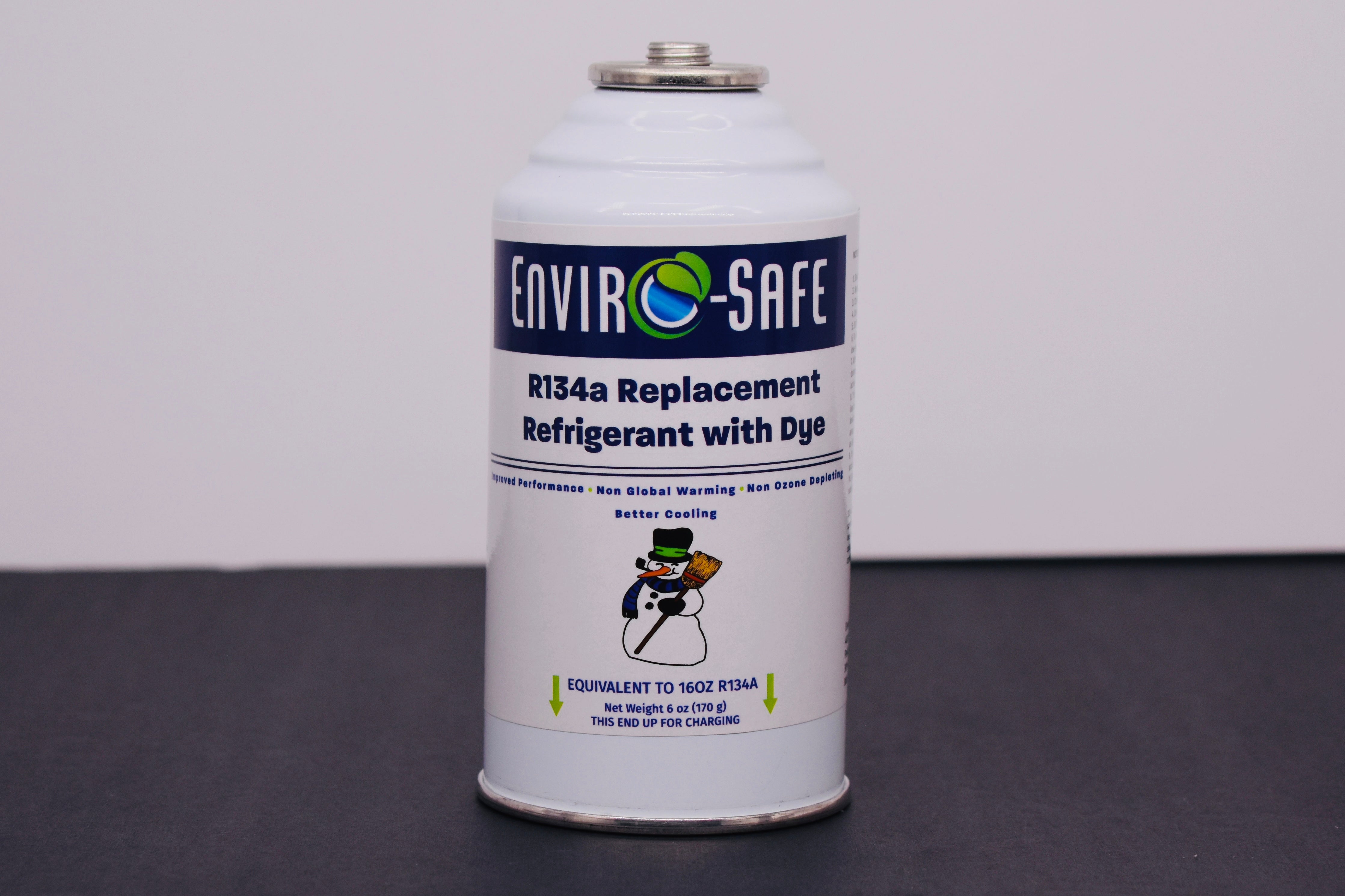 R134a Replacement Refrigerant with Dye – 4 × 6 oz Cans – Eco-Friendly A/C Recharge & Leak Detection