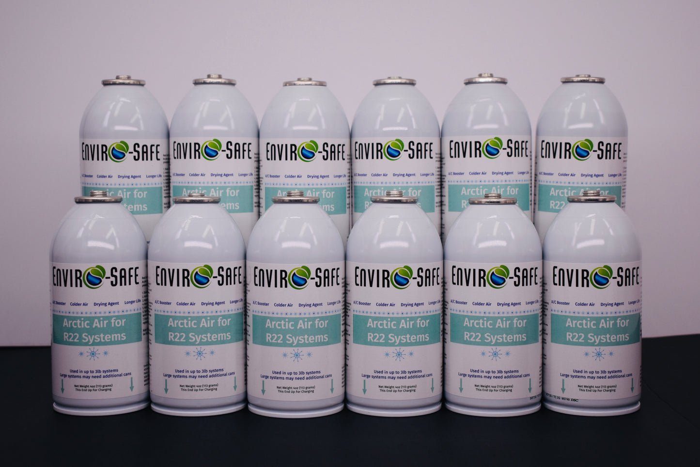 Arctic Air for R-22 Systems – 12 × 4 oz Cans – AC Booster & Drying Agent – Delivers Colder Air, Reduces Moisture, Extends System Life