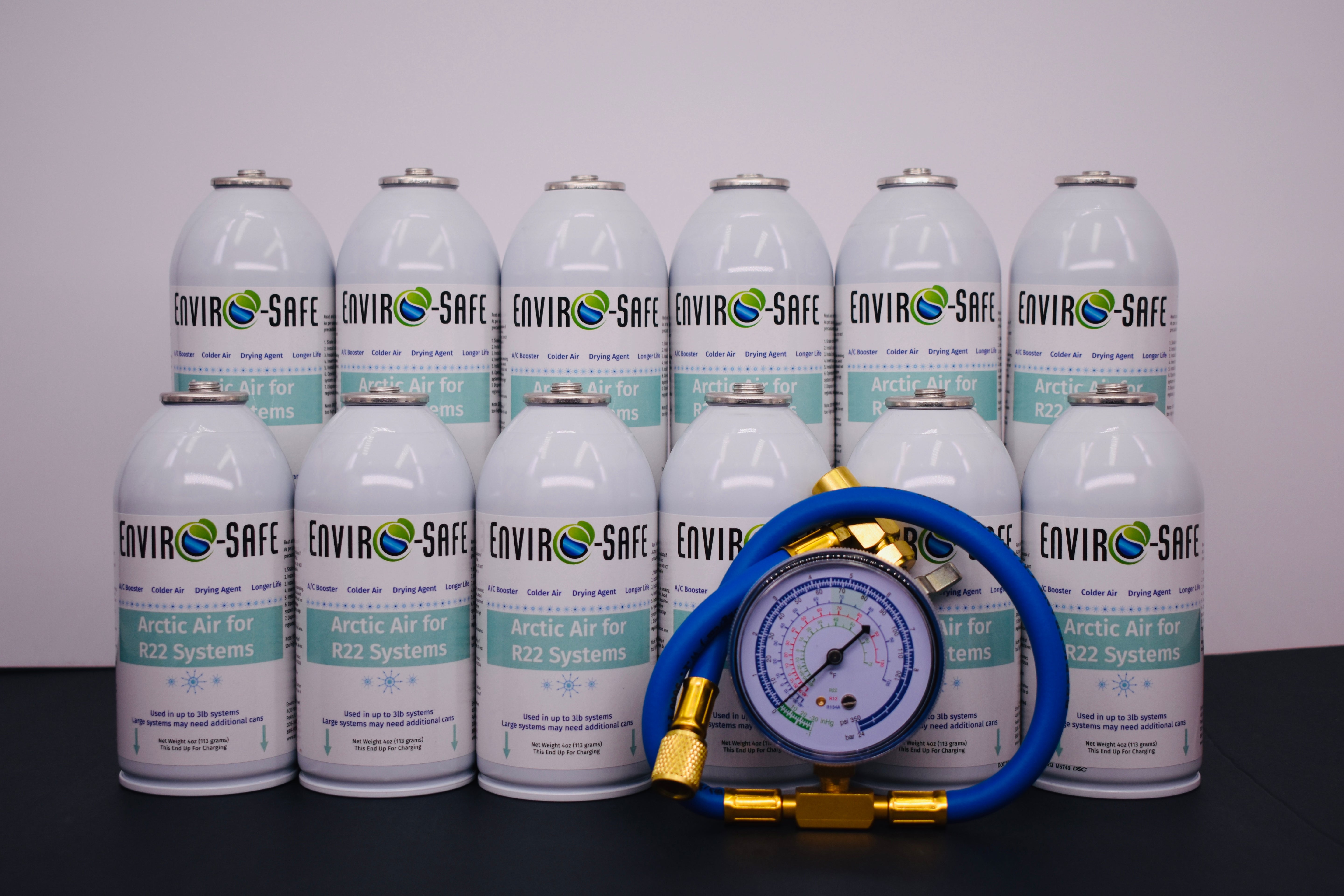 Arctic Air for R-22 Systems – 12 × 4 oz Cans – AC Booster & Drying Agent – Delivers Colder Air, Reduces Moisture, Extends System Life