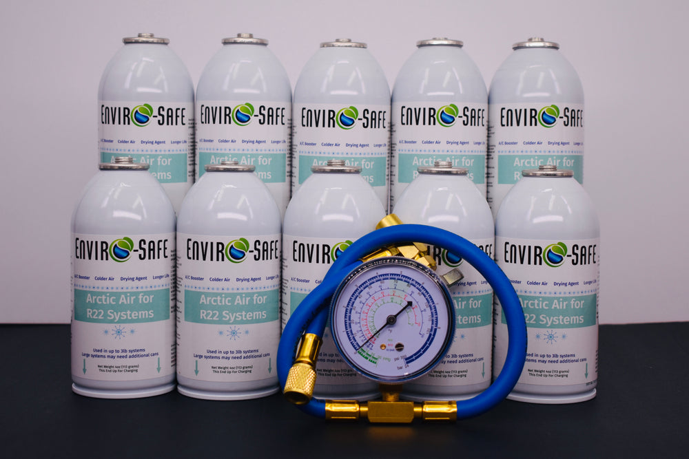 Arctic Air for R-22 Systems – 10 × 4 oz Cans – AC Booster & Drying Agent – Delivers Colder Air, Reduces Moisture, Extends System Life