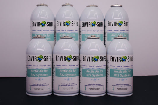 Arctic Air for R-22 Systems – 8 × 4 oz Cans – AC Booster & Drying Agent – Delivers Colder Air, Reduces Moisture, Extends System Life
