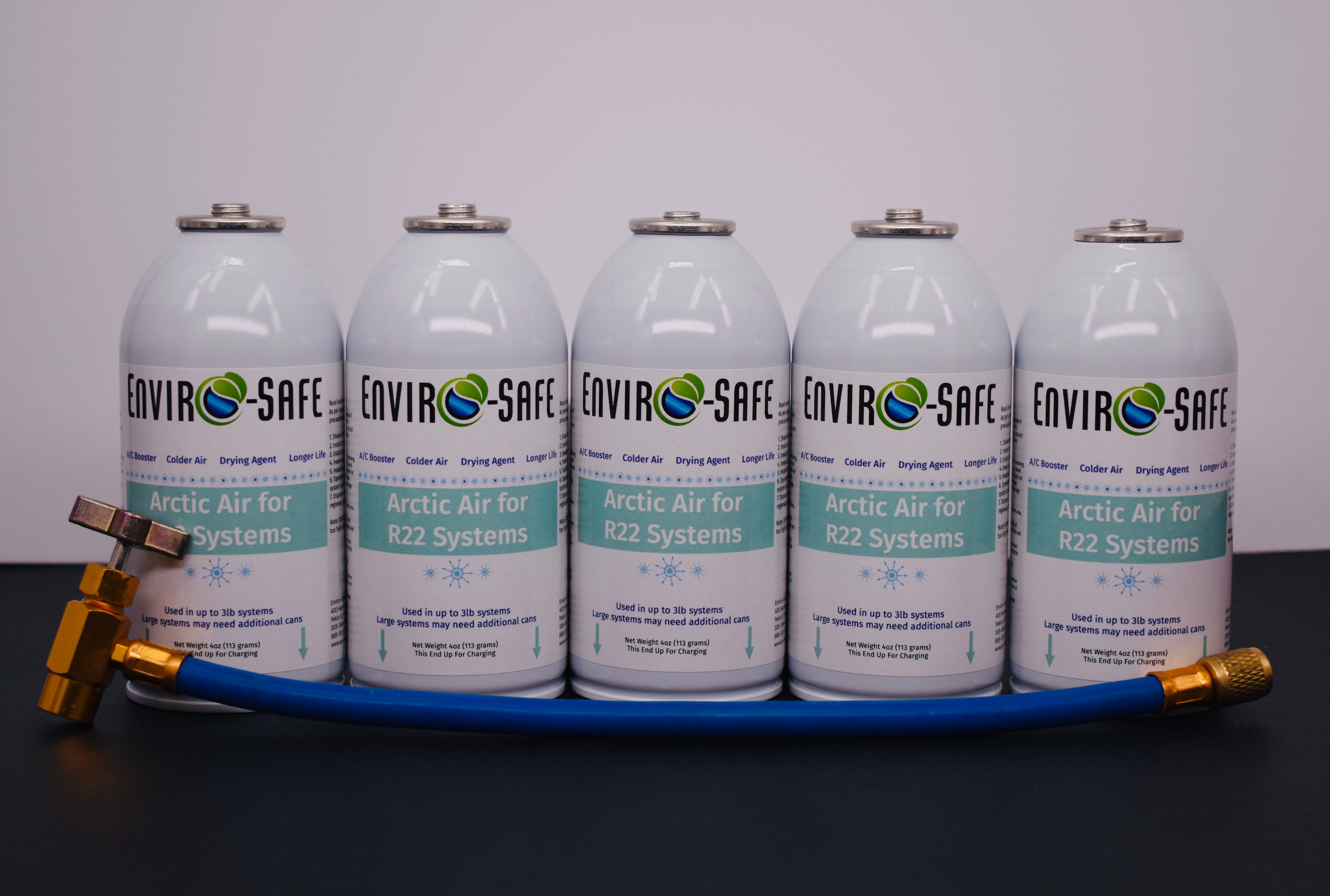 Arctic Air for R-22 Systems – 5 × 4 oz Cans – AC Booster & Drying Agent – Delivers Colder Air, Reduces Moisture, Extends System Life