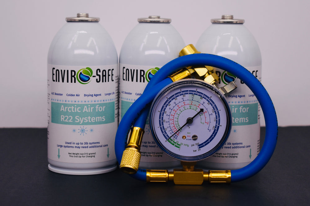 Arctic Air for R-22 Systems – 3 × 4 oz Cans – AC Booster & Drying Agent – Delivers Colder Air, Reduces Moisture, Extends System Life