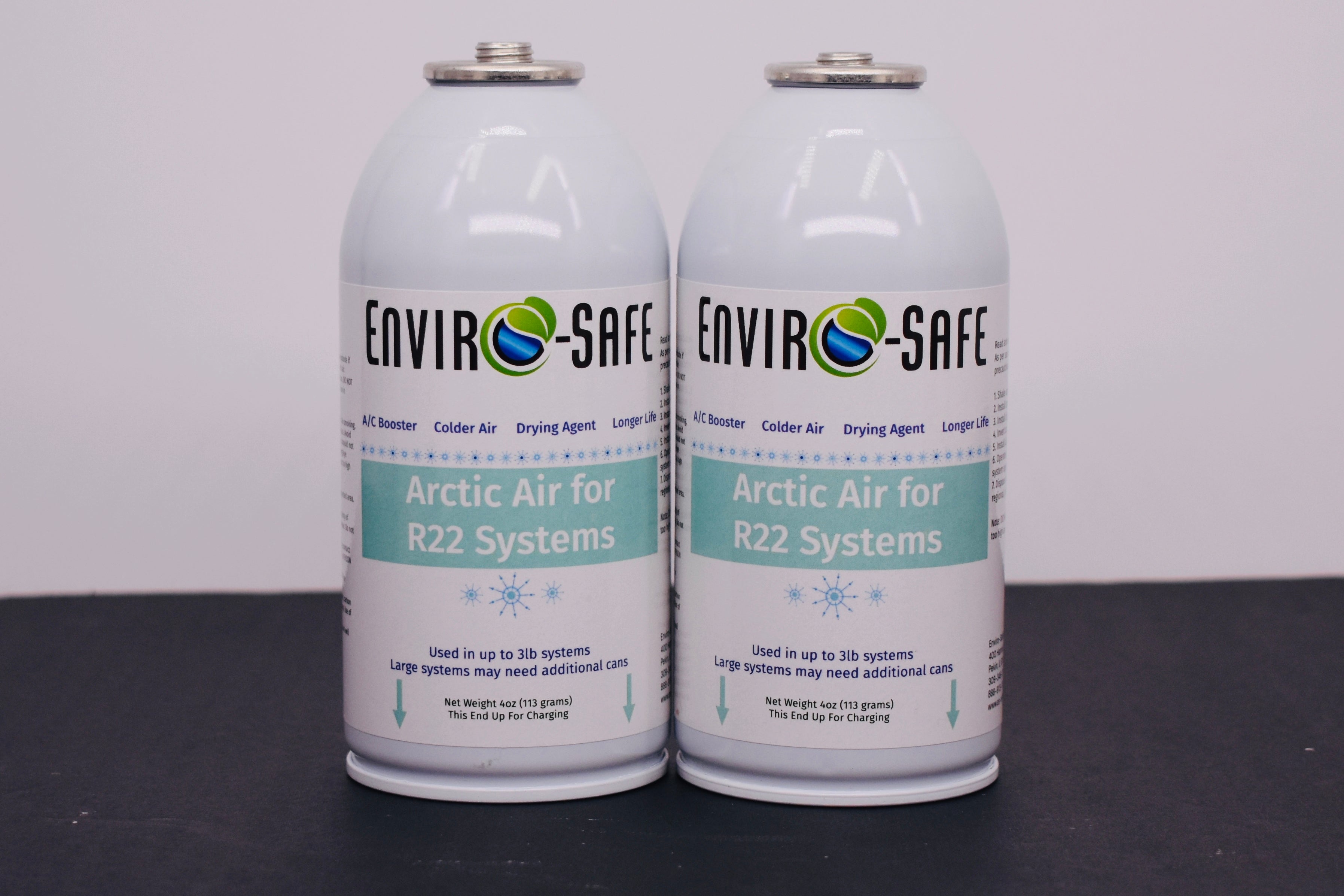 Arctic Air for R-22 Systems – 2 × 4 oz Cans – AC Booster & Drying Agent – Delivers Colder Air, Reduces Moisture, Extends System Life