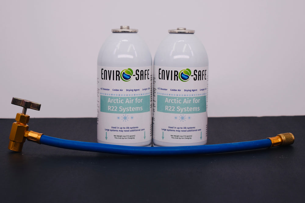 Arctic Air for R-22 Systems – 2 × 4 oz Cans – AC Booster & Drying Agent – Delivers Colder Air, Reduces Moisture, Extends System Life